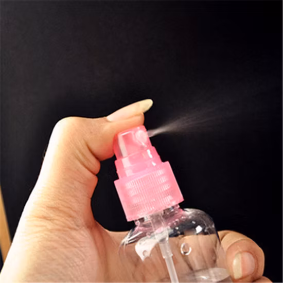 Spray de névoa fina cosmética reciclada para viagens de animais de estimação, perfume plástico transparente de óleo essencial